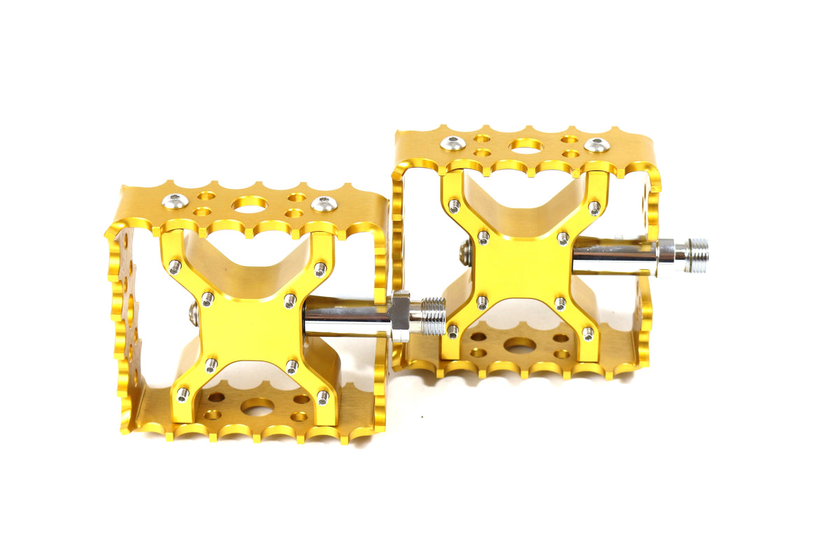 bmx pedale gold Smoothie Square Pedals – Peddlepower BMX