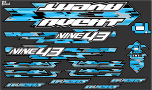 NINE43 FRAME DECALS SET