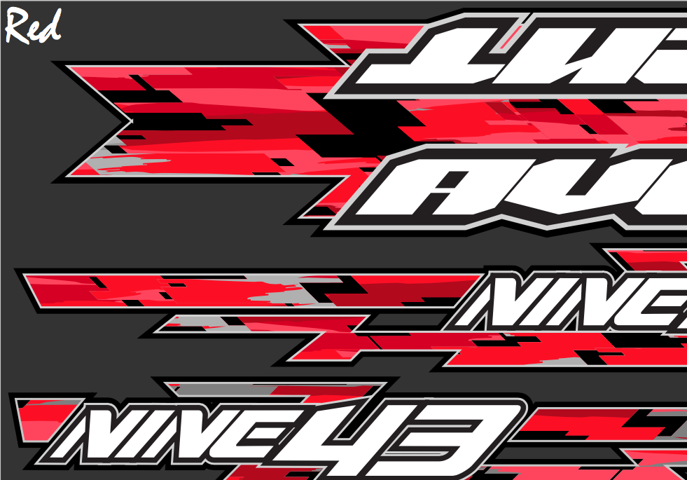 NINE43 FRAME DECALS SET