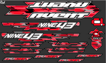 Load image into Gallery viewer, NINE43 FRAME DECALS SET