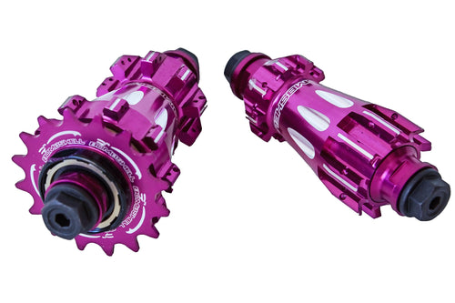 Straight pull hub set