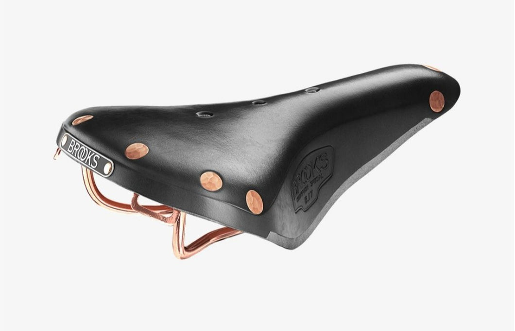 Brooks B17 Special Black Leather with copper